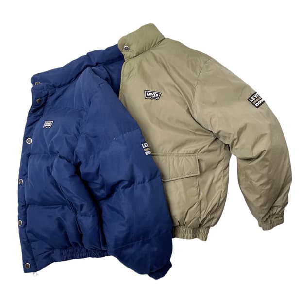 [택포] 리바이스 덕다운 리버시블 패딩 점퍼 90