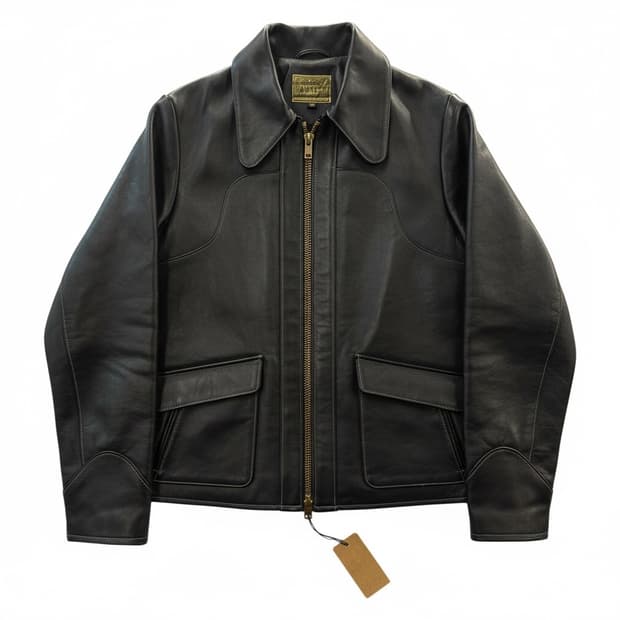 리얼맥코이 조맥코이 데드우드 30‘s 가죽 자켓 블랙 36