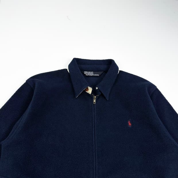 폴로 랄프로렌 포니 네이비 후리스 블루종 자켓 (M)