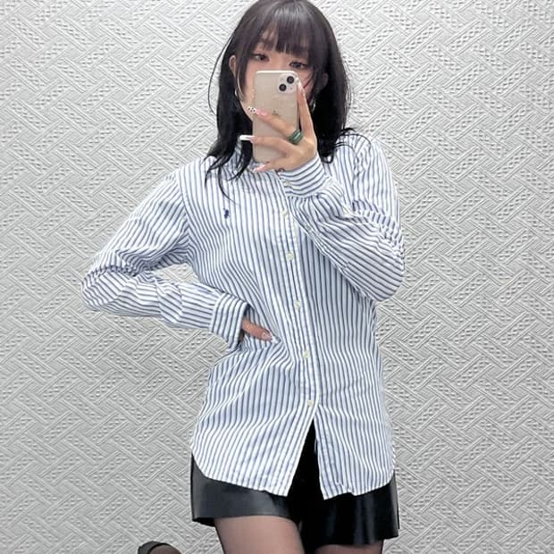폴로 랄프로렌 캐주얼 빈티지 스트라이프 셔츠 90 C11079