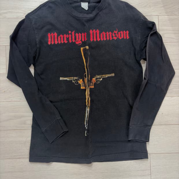 마릴린 맨슨 gun god government 롱슬리브 OG 자이언트택