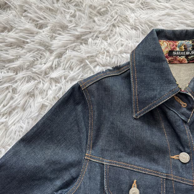 SHREWG 일본빈티지 데님 자켓 니들스맛 청자켓 캐피탈맛 M 39
