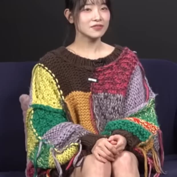 로이나인 멀티컬러 스퀘어 니트 - 브라이언, 이은지 니트, 김아영 니트 