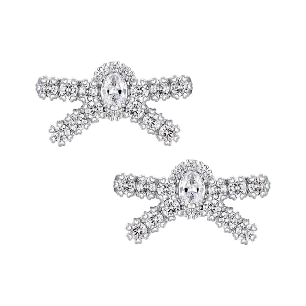 슈슈통 X YVMIN 25ss 젬스톤 보우 귀걸이