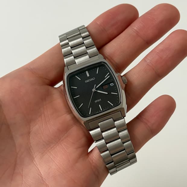 1990s Spirit Black Dial Square Quartz