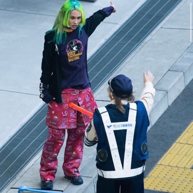 Kiko Kostadinov 콜라보 스커트 레이어드 팬츠