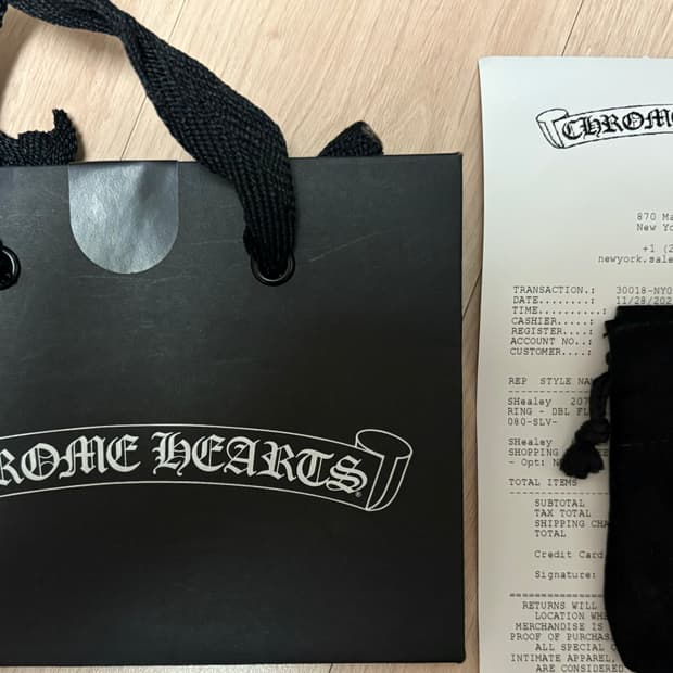 크롬하츠 더블 플로랄 링 us8 새상품