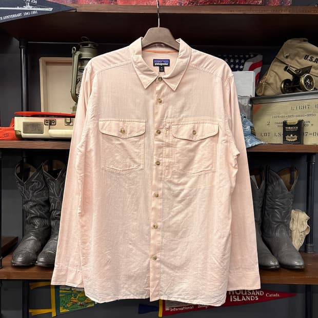 파타고니아 오가닉코튼 유틸리티 린넨셔츠 지퍼포켓 N958