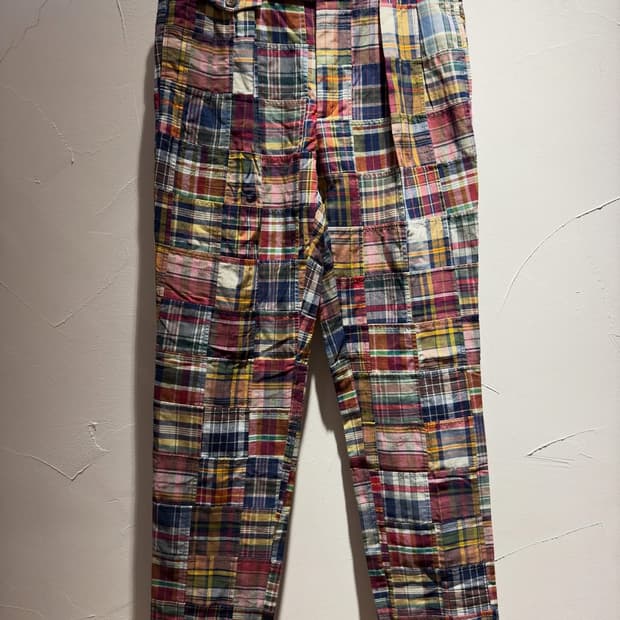 폴로 마드라스 패치워크 트라우저