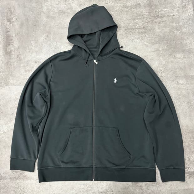 폴로 랄프로렌 블랙 후드 집업