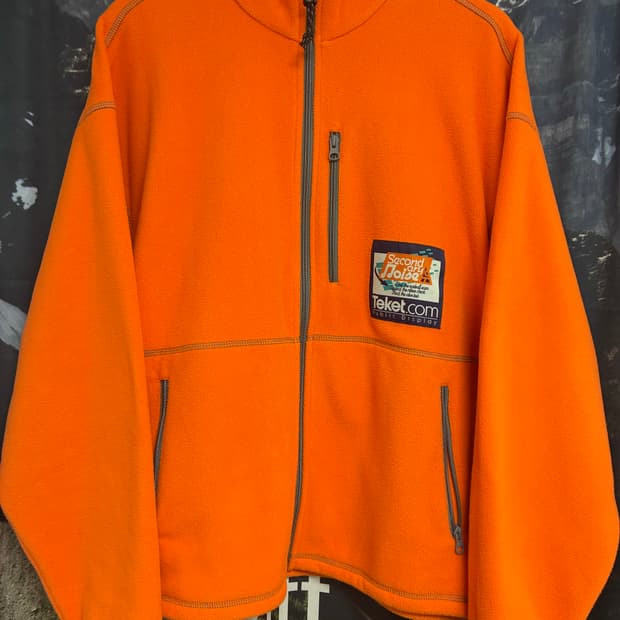 테켓 플리스 자켓 오렌지