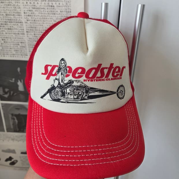 히스테릭 글래머 스피드스터 매쉬캡