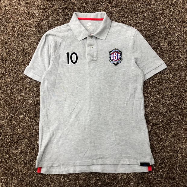L 나이키 USA 10 카라 반팔 티셔츠