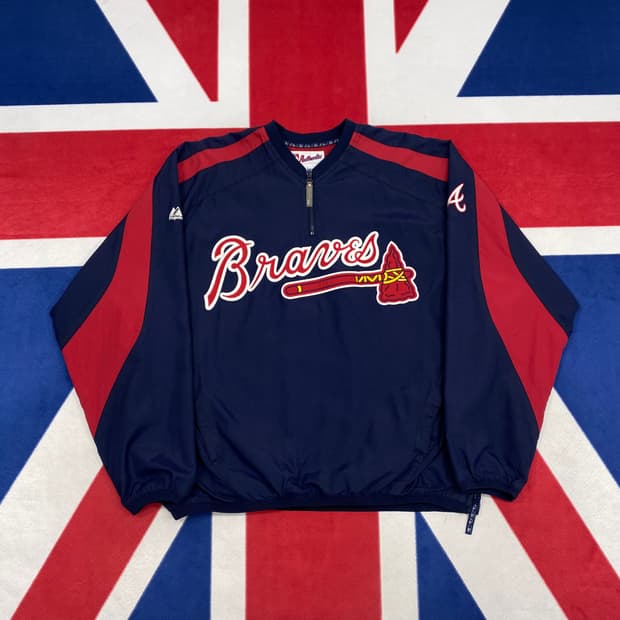 마제스틱 애틀란타 브레이브스 아노락 L 실측 XL 