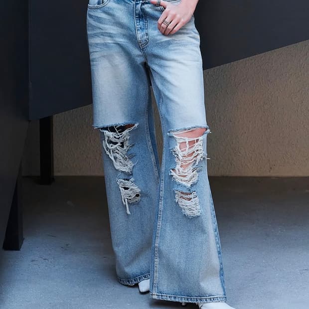 2000아카이브스 SNYDER DISTRESSED DENIM (BLUE)