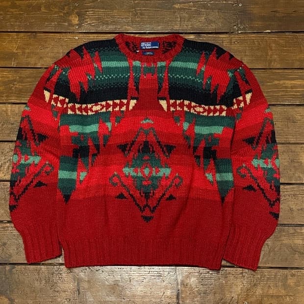 Polo Ralph Lauren 폴로랄프로렌 나바호패턴 울 니트