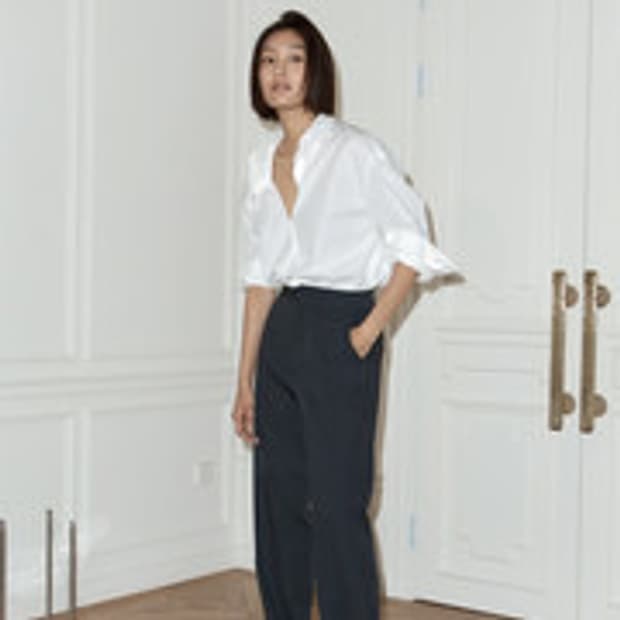 디자이너 브랜드 동령 Dong Lyung 차콜 트라우저