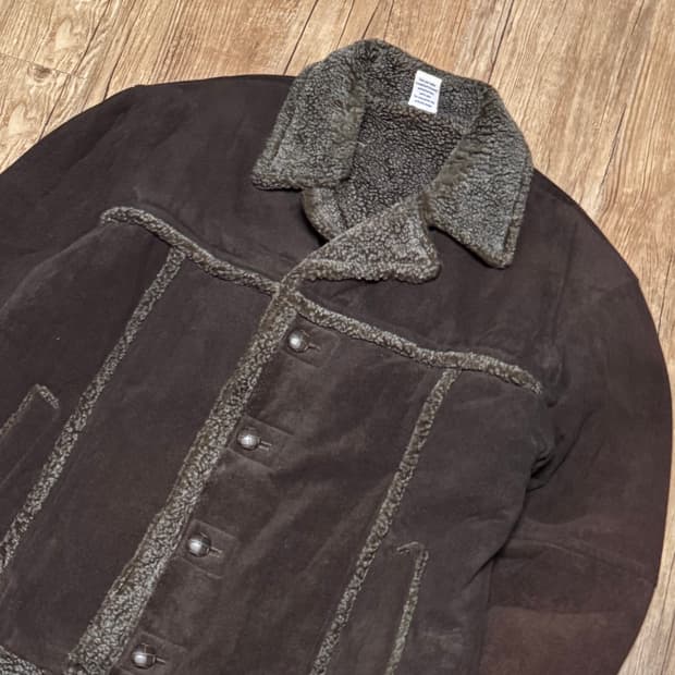 701 다크 브라운 쉐르파 무스탕 자켓