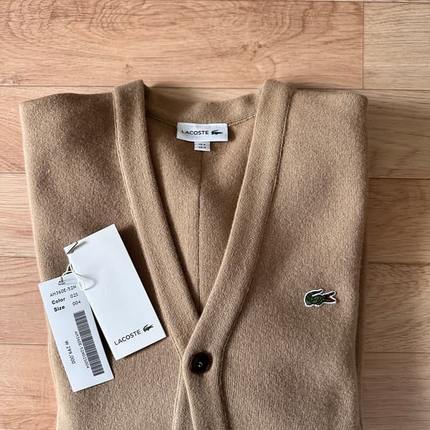 라코스테 베이지 가디건
