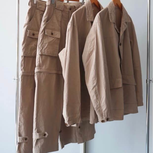 피그벨 25ss 코튼린넨 헌팅 자켓