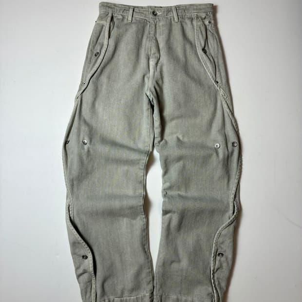 산산기어 25ss 코튼 다잉 웨이브 팬츠 PN8527