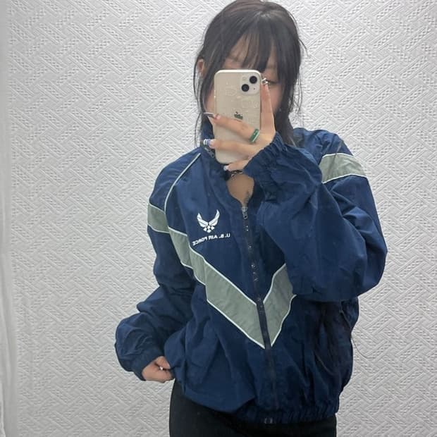 빈티지 레트로 미공군 트레이닝 바람막이 자켓 C07763