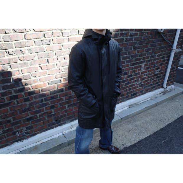 Helmut Lang Leather Effect Coat