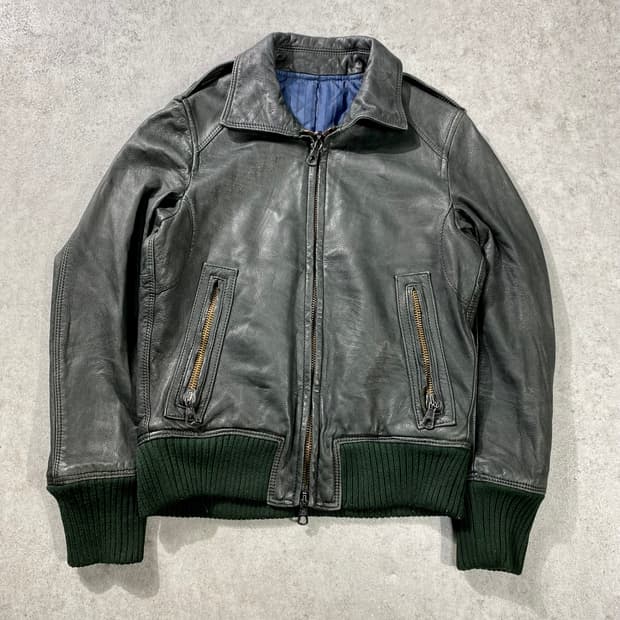 [S] Dritte 드리떼 고트스킨 투웨이 람포집업 레더자켓