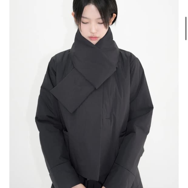 유노이아 버튼 패딩 자켓