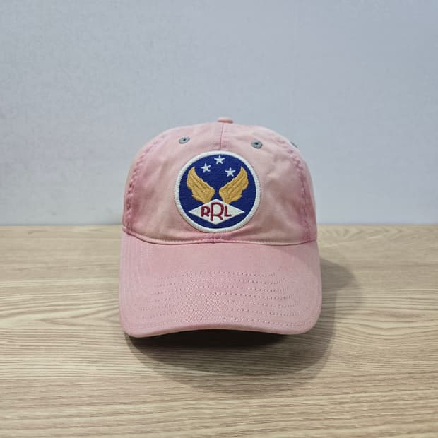 OS 더블알엘 RRL 윙로고 볼캡 핑크