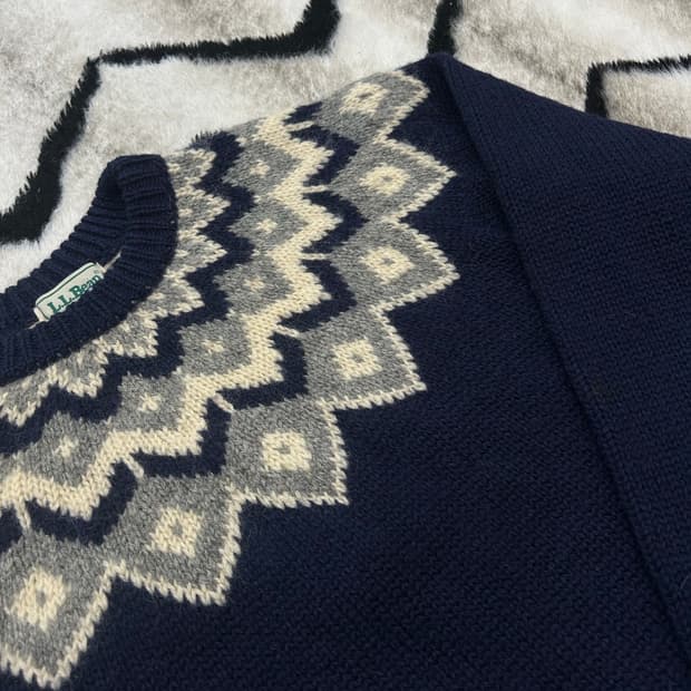 [M]L.L.bean 노르딕 헤비울 니트/네이비