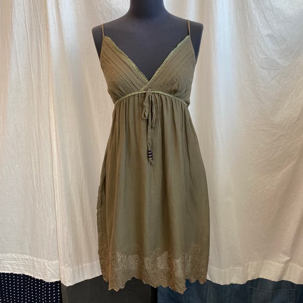 PAVOT CLING 카키 롱슬리브리스탑(M)