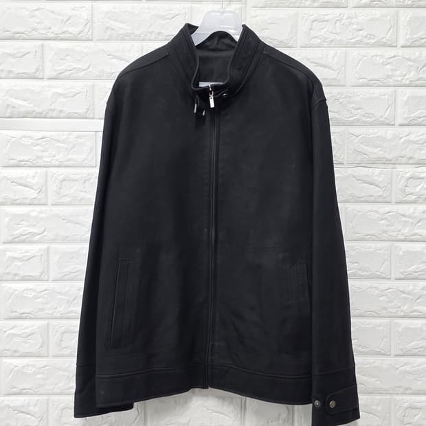 택포// 남성 양가죽100 블루종 자켓 L