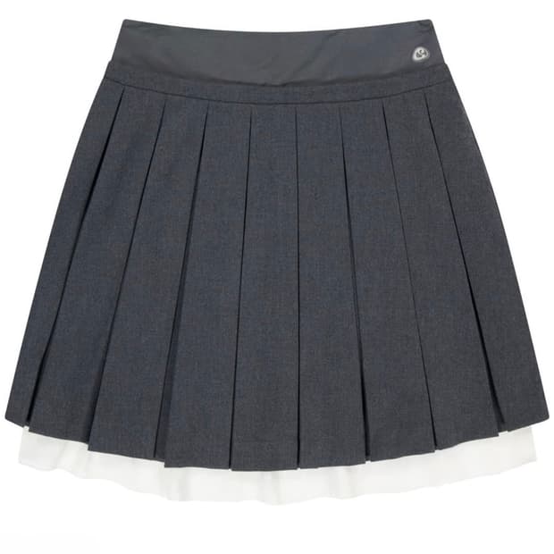 코이세이오 더블 플리츠 스커트 그레이 0size