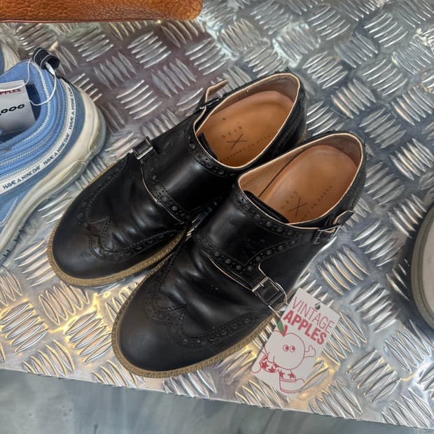 SIEG Shoes 남성 가죽 버클 로퍼 