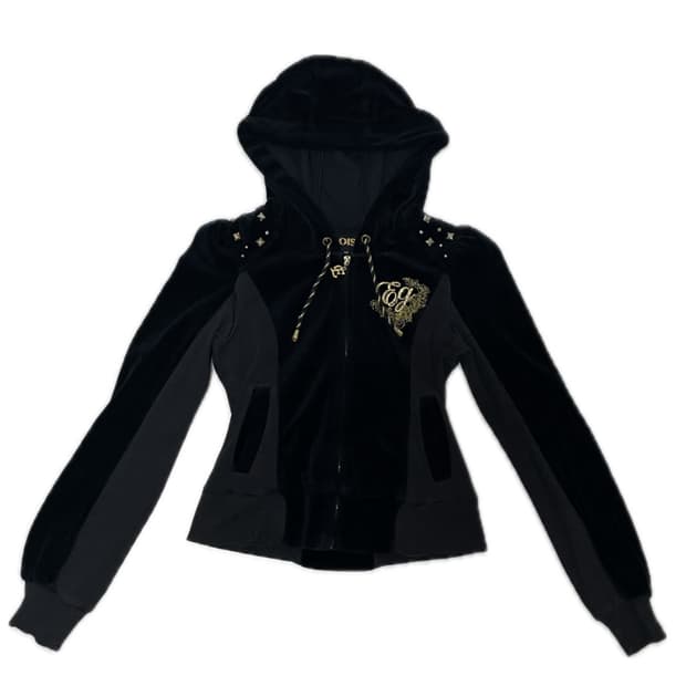 에고이스트 벨벳 후드집업