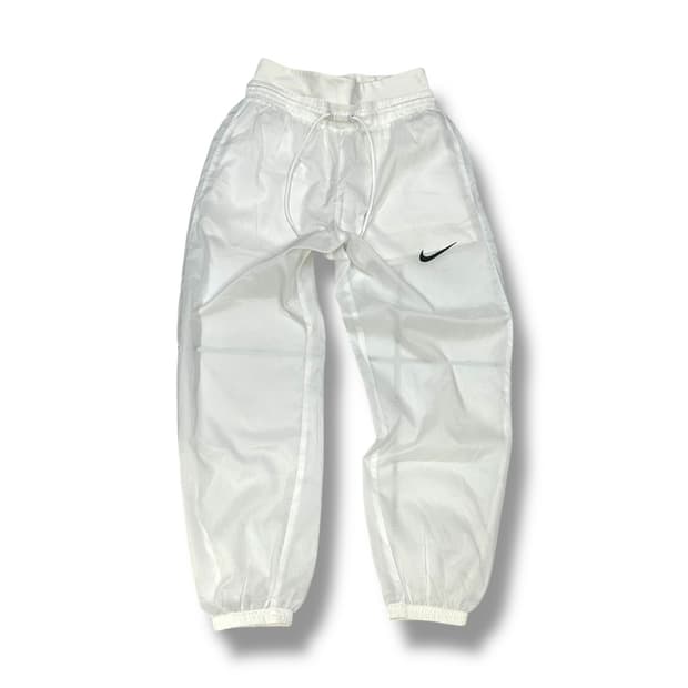 Nike 화이트 나일론 씨스루 팬츠