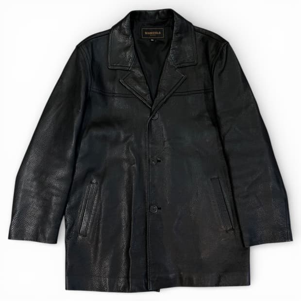 Vintage Leather Car Coat