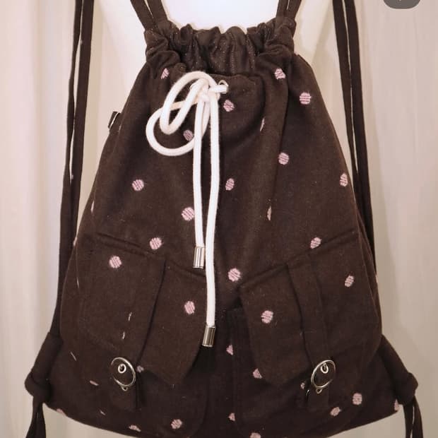 모리걸 투포켓 스트링백 백팩 짐색 모리룩