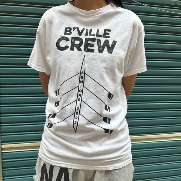 American B’ville Crew logo print T-shirt