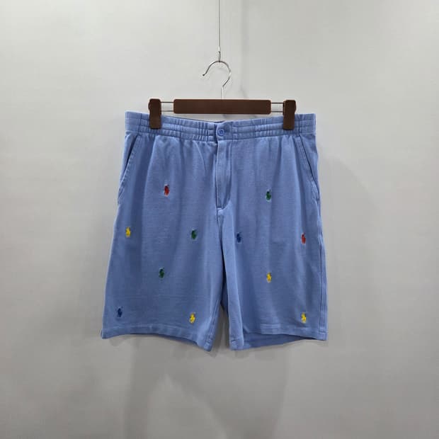 폴로랄프로렌 보이즈 피케 멀티포니 자수 반바지 XL/18/20