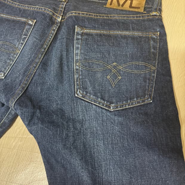 RRL 더블알엘 로우 스트레이트 셀비지 데님 31x32(실측)
