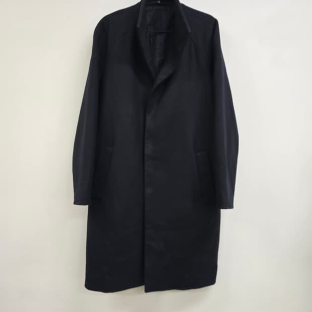 솔리드옴므 모혼방 누빔 롱코트