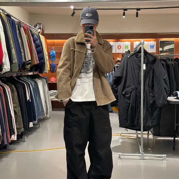 에드윈 스웨이드 자켓