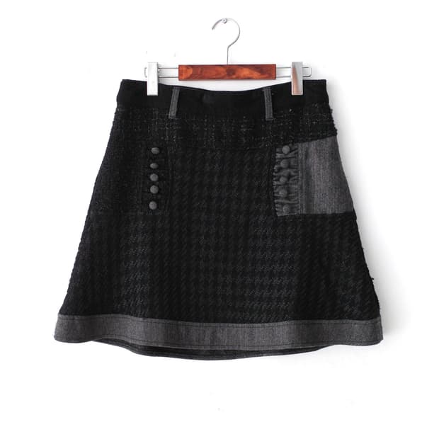 desigual) wool button skirt 