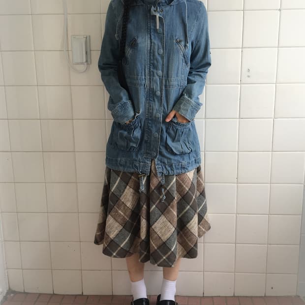 Liz Lisa crochet trimming hood jacket