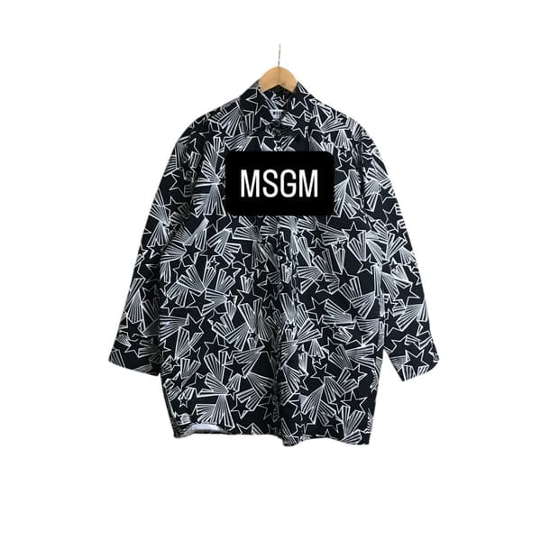 MSGM 별 패턴 대장급 셔츠