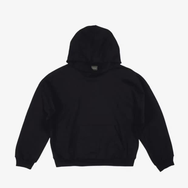 [S] 발렌시아가 미디엄핏 후디 블랙