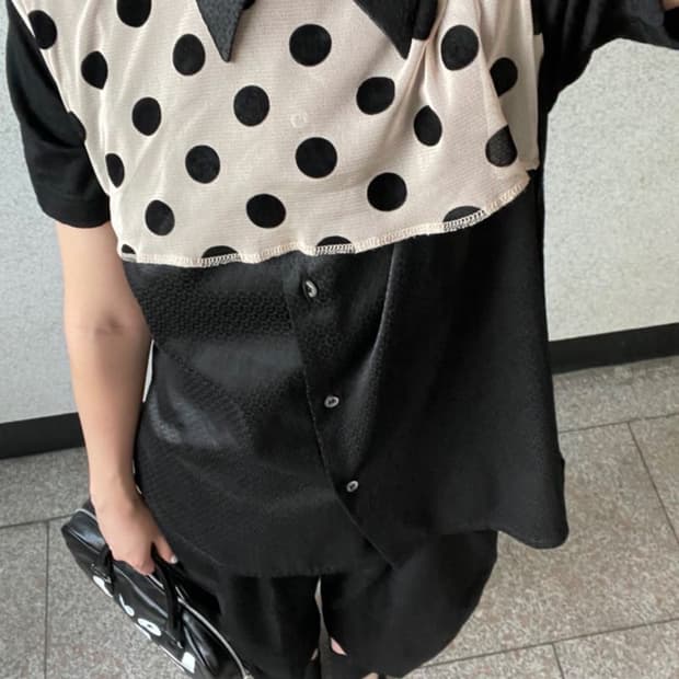 꼼데가르송 벌룬 코튼 팬츠