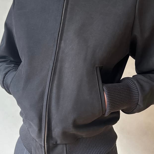 강정석 Permanent Leather Jacket 50